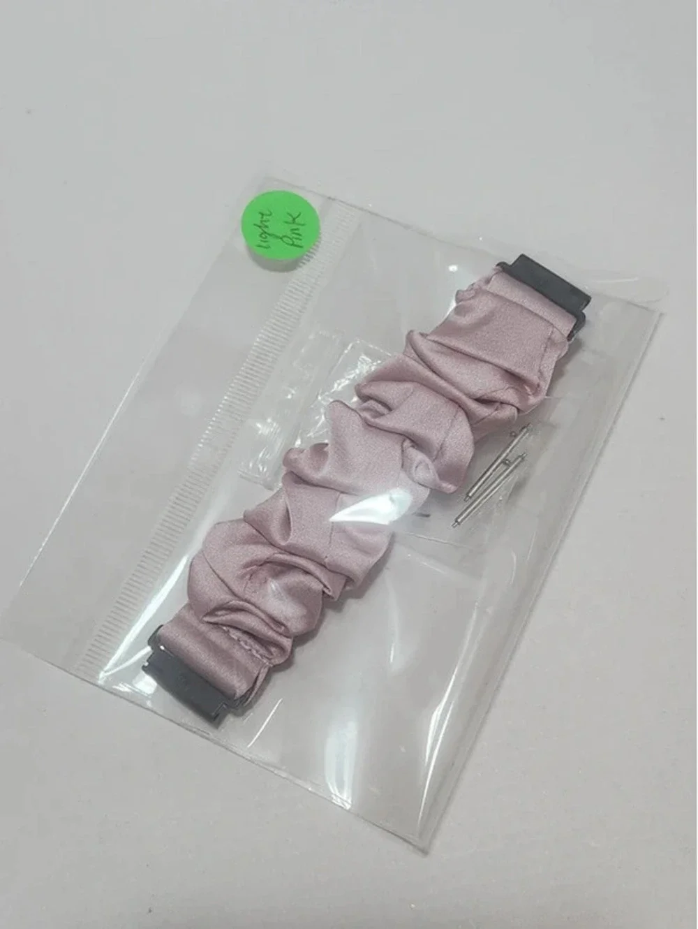 Scrunchies Watch Band for 20mm Compatible with Samsung7, 6, 5, 4 Color:LightPink